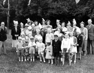 Coronation party was held at Hartley, Kent on the Saturday before the Day. Here