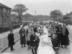 Coronation teas in Mottingham, to celebrate the coronation of King George VI