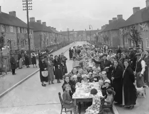 Coronation teas in Mottingham, to celebrate the coronation of King George VI