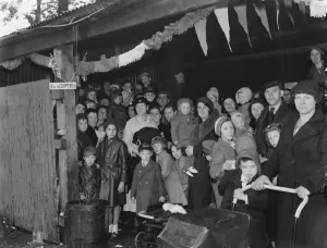 Coronation teas in Mottingham, Kent, to celebrate the coronation of King George VI