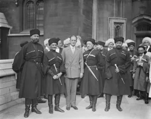Cossacks visit to the House of Commons. 15 July 1925