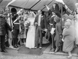 Country wedding of Royal Scots Grey Officer. The wedding took place at Windlesham
