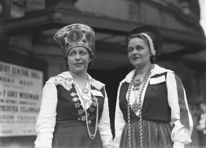 1930s 1930s Nineteen Thirties 30s 30s Prints: Countrywomen of the World Congress at Central Hall North Estonia, Mrs Orajanson