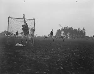 Goal Prints: County Lacrosse revives after the war Middlesex meet Essex at Buckhurst Hill