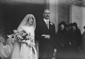 Cousin of Viscout Lascelles weds. The marriage took place at St Margaret s