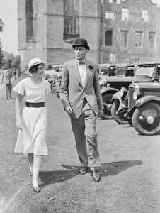 Cowdray Park Polo Week Lord Barnby and Hon Daphne Pearson 1933