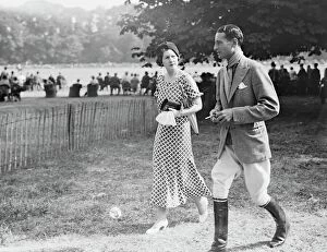 Couple Collection: Cowdray Park Polo Week Miss Chichester and Captain Ronald Cooke 1933