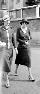 High Society Prints: At Cowes, Isle of Wight Mrs John Fane and Mrs Clarke. 1933