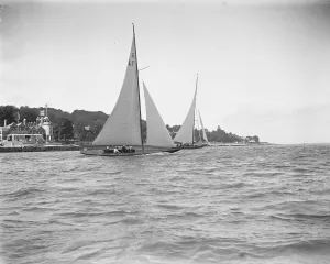 Race Prints: Cowes Regatta, Isle of Wight. Mr Ossian Donners Stella. 31 July 1922