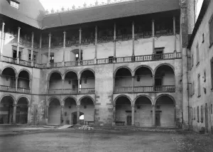 Cracow, Poland. The Cathedral courtyard. 24 October 1921