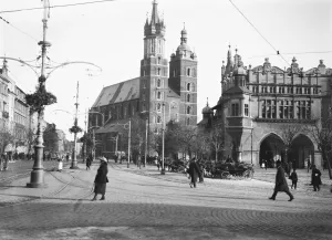 Framed Print : Cracow, Poland. The famous Cloth Hall at Cracow. These three films join and make Framed Print : Cracow, Poland. The famous Cloth Hall at Cracow. These three films join and make