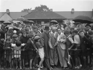 Playground Prints: Crayford playground is opened by J T Eden 1936