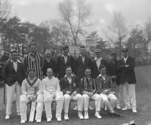 Group Prints: Cricket at Cardiff, Surrey versus Glamorgan Glamorgan team Tom Whittington ( Captain )