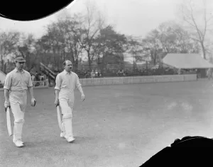 Sportsmen Prints: Cricket at Cardiff, Surrey versus Glamorgan Tom Whittington ( Left ) and Norman