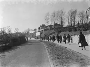 Crofton road in Orpington. On the right can be seen the council offices