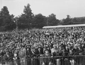 The crowd at the Dartford Carnival Queen coronation. 1937