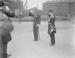 The Crown Prince of Sweden and Lady Louise Mountbatten visit Swedish Battle Squadron at Sheerness