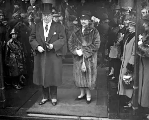 Cutis Brown-Watson wedding at St Columbas Pont Street. The American Ambassador and Mrs Houghton