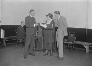 To dance at Dalys again. Miss Lily Elsie rehearsing with Mr Jack Buchanan