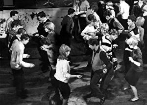 Party Collection: A dance floor full of young people dancing The Twist 9 April 1966 dance / dancing