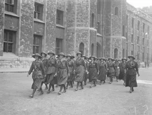 Danish girl guides at the Tower of London Danish girl guides arriving at the Tower 19