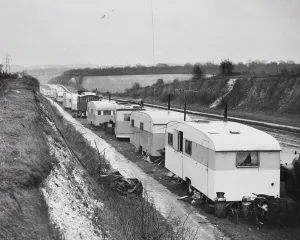 Inspired By Ewan MacColl Prints: Darenth Gypsies. Evicted - television and all! Though these gypsies were evicted