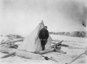 Daring attempt to drift across polar sea. Helplessly locked in ice for twenty four months