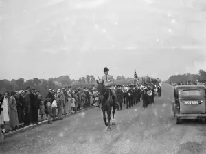 Costumes Prints: The Dartford Carnival. Band procession 1936