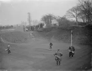 The Dartford Golf Club ladies four competition. Putting on the green