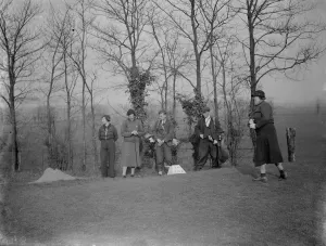 The Dartford Golf Club ladies four competition. Teeing off from the green