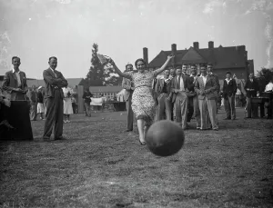 Ball Prints: Dartford grammer school fete. 1938