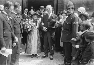 Daughter of the Kings special police guard weds Miss N McBrien was married