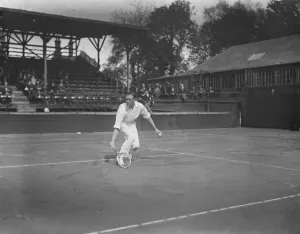 Davis cup tennis. South Africa versus Sweden at the Melbury lawn tennis club, Kensington