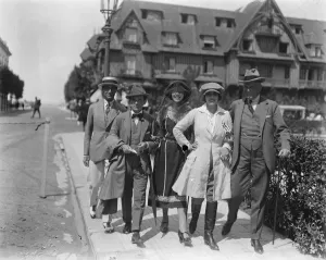 The Deauville Season Mr C B Cochran the well known theatrical manager with Mdlle