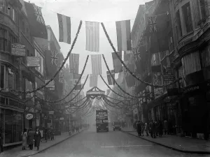 Street Prints: Decorations for the royal wedding of the Duke of Kent to Princess Marina of Greece