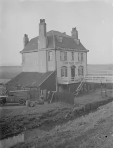 A delivery of beer barrels at the Long Reach Tavern, Dartford, Kent