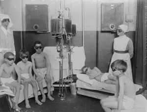 Nurses Prints: The department which the Kings sunlight Doctor organised at the Prince of Waless Hospital