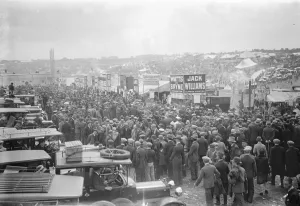 The Derby at Epsom. A general view of the vast crowd. 6 June 1928