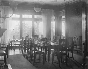 Table Collection: Dining room in Oakhill. 1928
