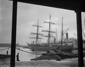 The Discovery leaves London for the Pole. 1 August 1929
