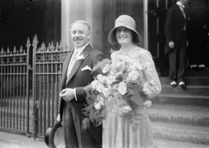 Distinguished airmans wedding. The marriage between Squadron Leader Denis O Mulholland