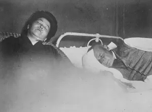 Living Conditions Prints: A dope problem in the east A Chinese man and his Japanese wife in opium sleep, Shanghai