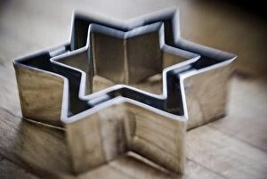 Baking Collection: Double star shaped cookie cutter credit: Marie-Louise Avery / thePictureKitchen