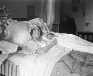 Baby Prints: Dr Marie Stopes new baby. A son was born to Mr and Mrs H V Roe on March 27. Mrs