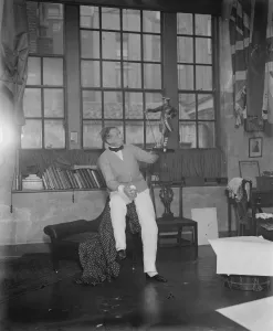 Dr William Nicholson, the painter designing costumes for Polly sequel to