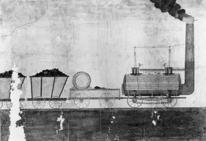 Drawing of Killingworth locomotive 1815-1820