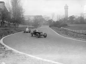 Drivers practice on new Crystal Palace track. Drivers had their first practice