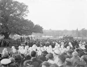Jacket Prints: The Drumhead Service and National Service demonstration at Danson Park in Bexleyheath