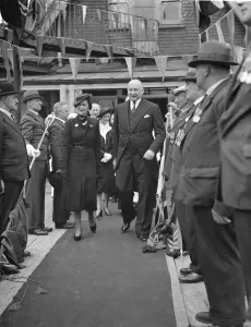 The Duchess of Kent and Mr Patterson. 1938