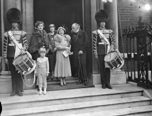 Group Prints: Duchess of York visits Children Throughout the Ages exhibition at Chesterfield House